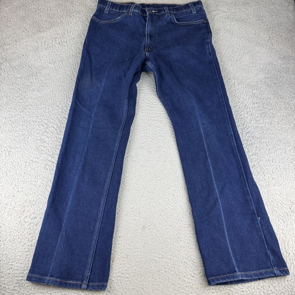 Vintage 1999 Levi's 547 Jeans 36x32 Dark Wash Permanent Crease 40547-2317 USA